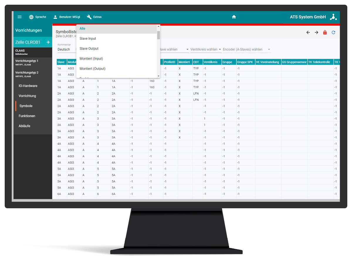 ATS WebEditor i4.0 Symbol List